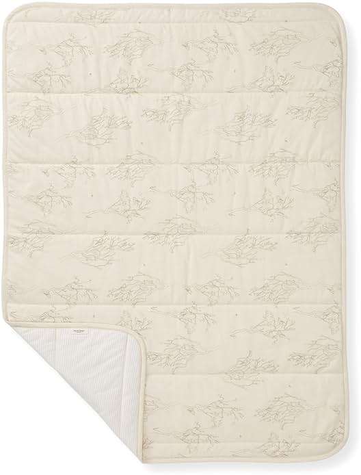 Burt's Bees Baby Infant Reversible Blanket, 100% Organic Cotton Nursery Blanket, Breathable Nursery Bedding, 30" W x 40" L - Image 3