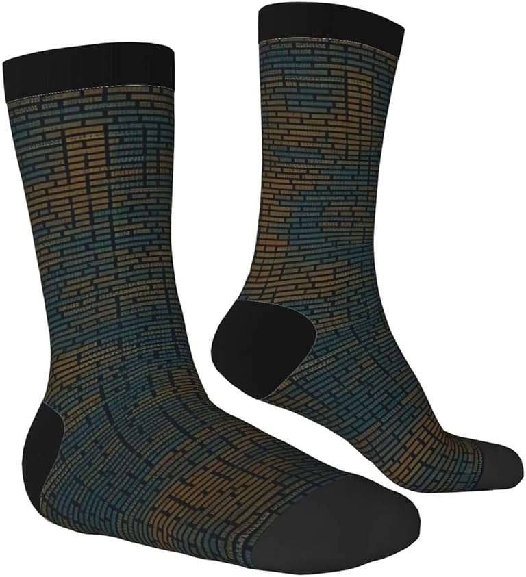 MUFLVDX Programming Code Print Unisex Socks,Comfortable And Breathable Cotton Socks,Suitable For All Seasons - Image 3