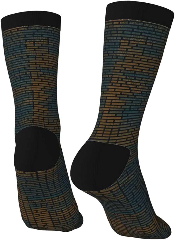 MUFLVDX Programming Code Print Unisex Socks,Comfortable And Breathable Cotton Socks,Suitable For All Seasons - Image 4
