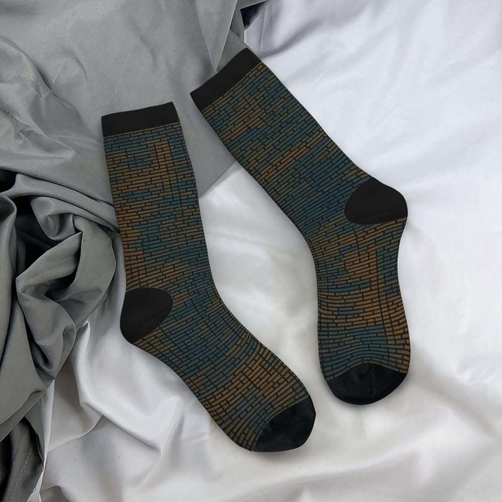 MUFLVDX Programming Code Print Unisex Socks,Comfortable And Breathable Cotton Socks,Suitable For All Seasons - Image 8
