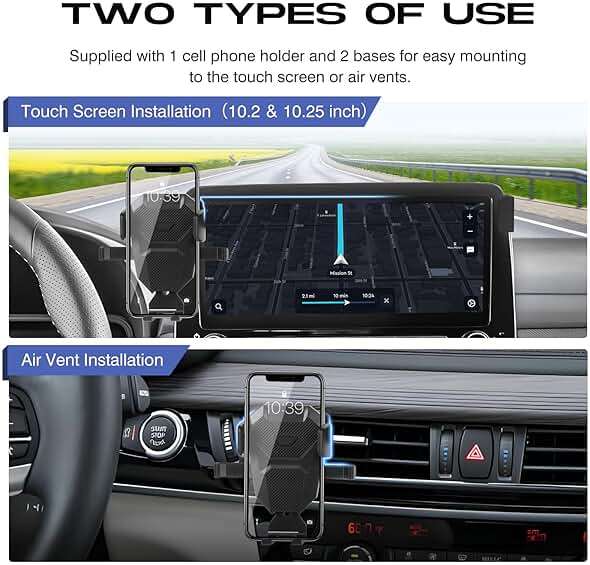 Sunsdrew Car Phone Holder for BMW X1 X2 2019-2021/X5 2014-2018/X6 2015-2019 Accessories,Adjustable Phone Mount for 10.2-inch Screen,Hands-Free Ultra Stable Phone Stand for All Phones - Image 5