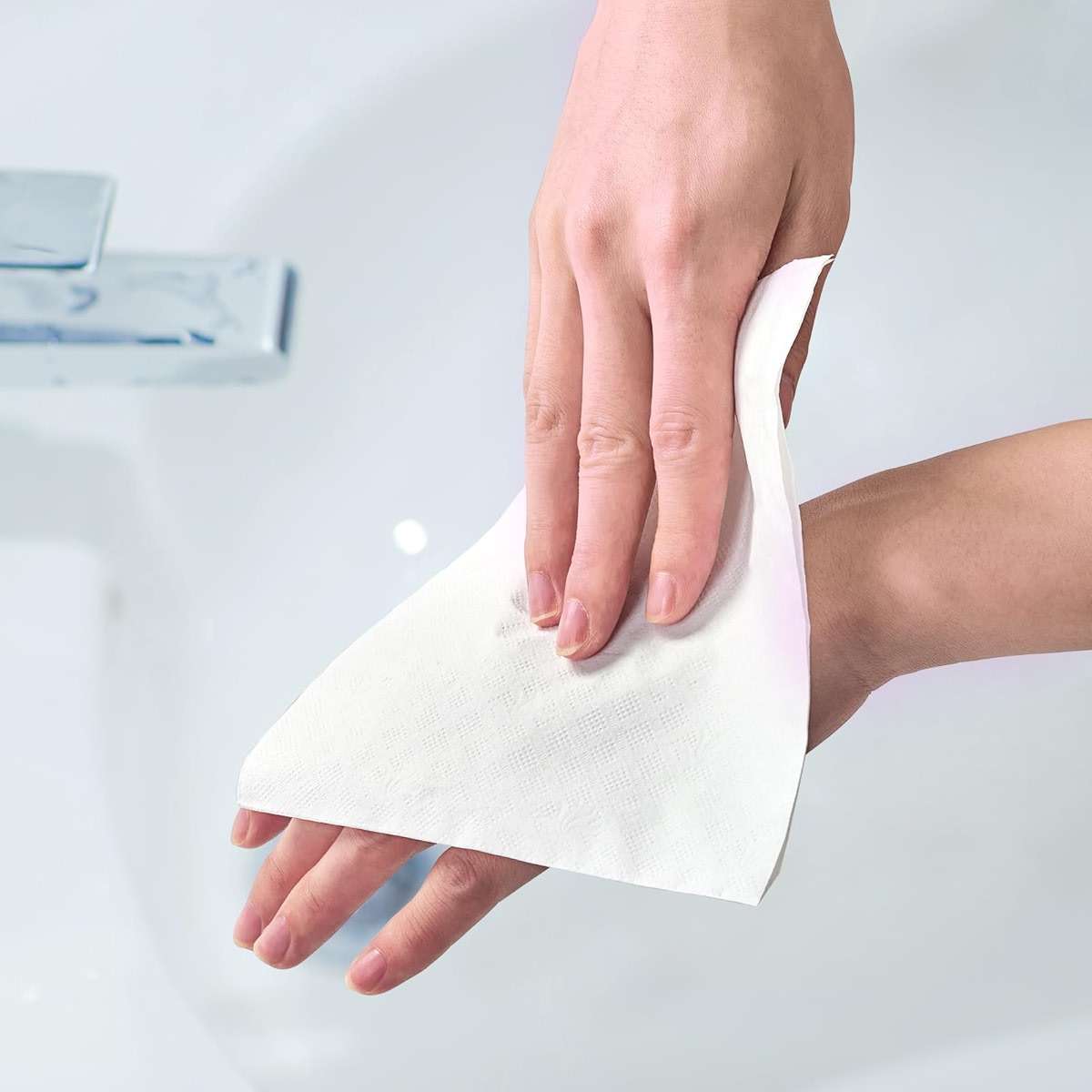 JollyPack 1000 Count White Paper Napkins - 1-Ply 6.5 x 6.5 Folded Bulk Disposable Beverage Cocktail Napkins, Dinner Paper for Restaurants, Bars and Parties - 13 x 13 Unfolded - Image 7