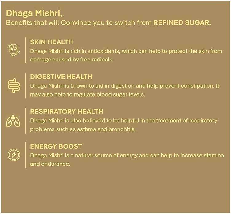 Herbal Fusion Dhaga Mishri, 8 Oz, 100% Natural, Gluten Free, Thread Crystals, Resealable Bags - Image 6