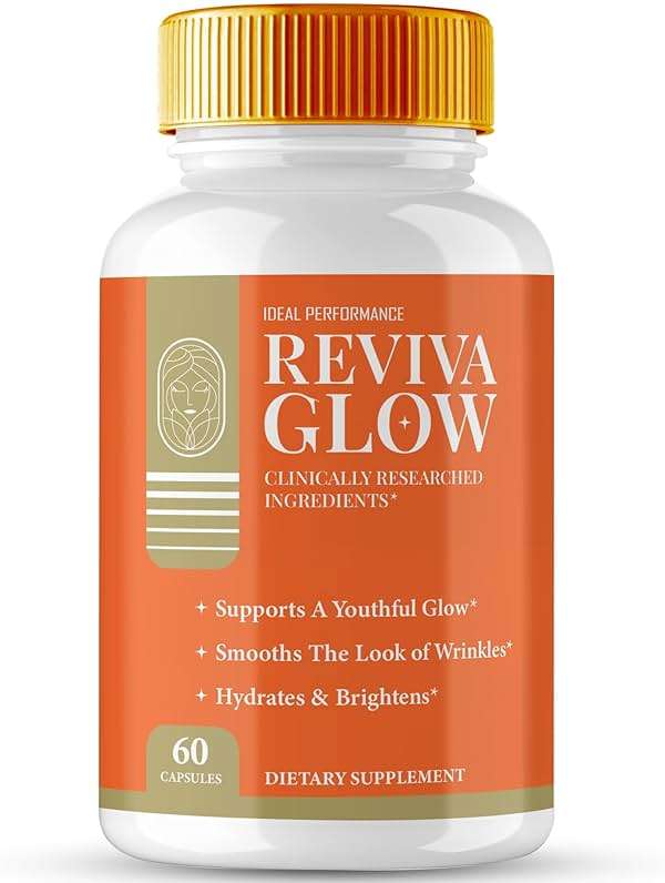 Reviva Glow Capsules, RevivaGlow Supports Natural Healthy and Glowing Skin Pills - Maximum Strength, Reviva Glow Vitamin Supplement Support Pills, RevivaGlow Support Capsules Reviews (60 Capsules) - Image 1