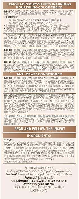 Garnier Nutrisse Ultra Color Hair Color, Permanent Hair Dye for Up to 8 Weeks of Bold, Vibrant Results, Vegan & Cruelty-Free, LC1 Hi-Lift Light Brown (Salted Caramelo), 2 Count - Image 12