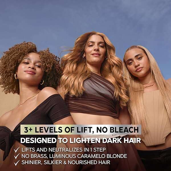 Garnier Nutrisse Ultra Color Hair Color, Permanent Hair Dye for Up to 8 Weeks of Bold, Vibrant Results, Vegan & Cruelty-Free, LC1 Hi-Lift Light Brown (Salted Caramelo), 2 Count - Image 8