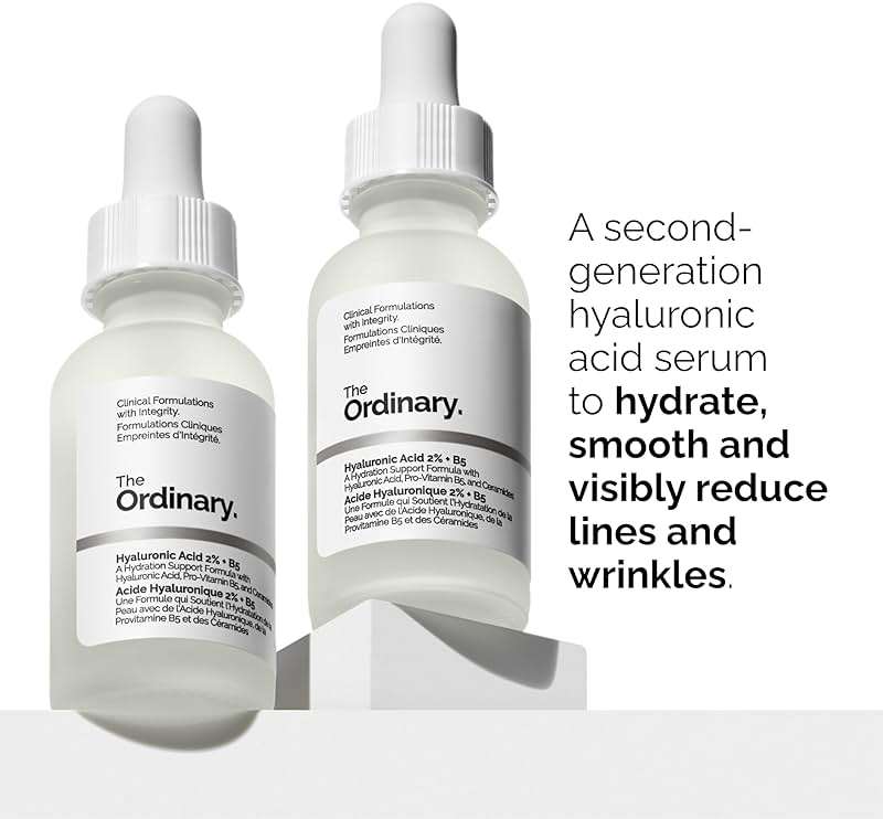 The Ordinary Brighten & Balance Collection For Smooth, Supple Skin - Skin Care Bundle Set - Hyaluronic Acid 2% + B5, Niacinamide 10% + Zinc 1%, 100% Organic Cold-Pressed Rose Hip Seed Oil - Image 2
