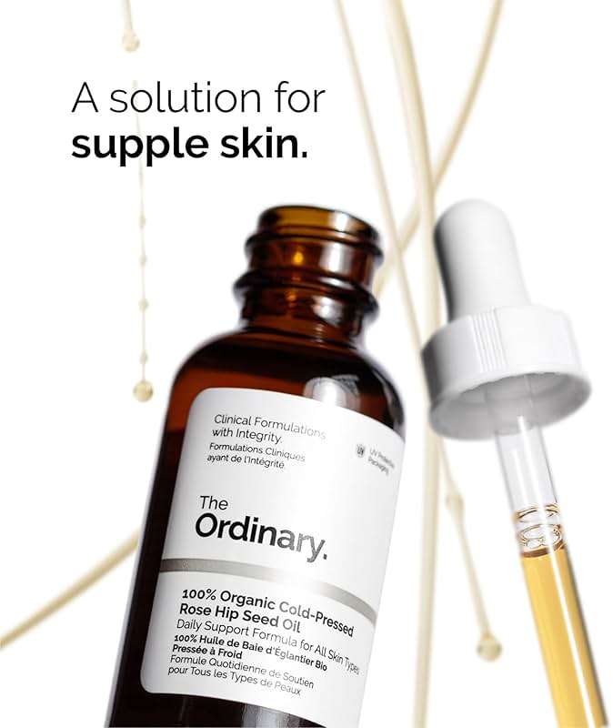 The Ordinary Brighten & Balance Collection For Smooth, Supple Skin - Skin Care Bundle Set - Hyaluronic Acid 2% + B5, Niacinamide 10% + Zinc 1%, 100% Organic Cold-Pressed Rose Hip Seed Oil - Image 4