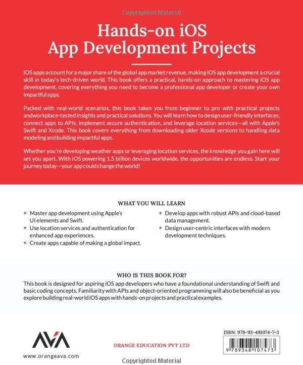 Hands-on iOS App Development Projects: Turn Your Ideas into Actionable, Real-World iOS Apps with Swift, Xcode, UI Kit, Core Data, AWS and OAuth ... (Mobile App Developer — iOS Focused Path) - Image 2