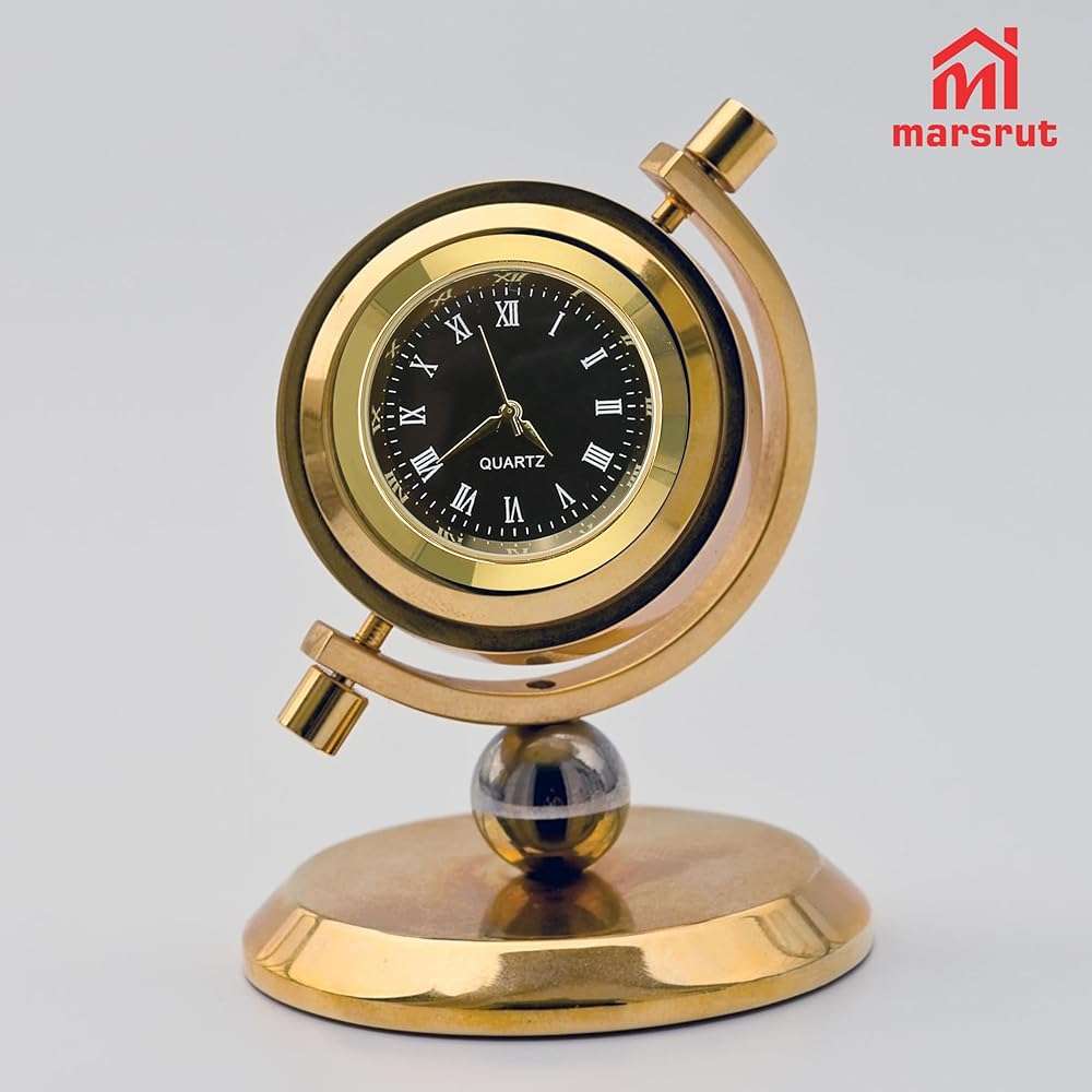 3PCS Mini Clock Face Insert Replacement, Fit 35mm (1.38") Hole Diameter, Round Inner Miniature Crystal Clock Roman Numeral Quartz Movement Metal Gold Tone Bezel Supplies for DIY Craft Repair Easy Read - Image 5