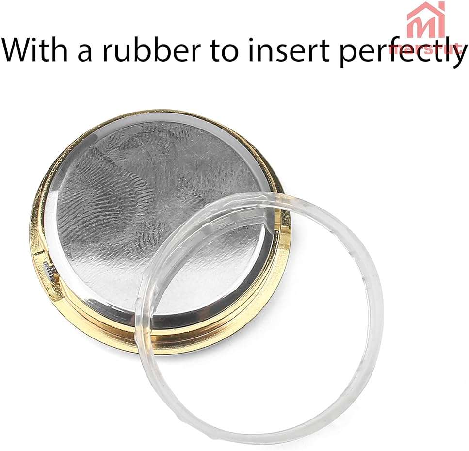3PCS Mini Clock Face Insert Replacement, Fit 35mm (1.38") Hole Diameter, Round Inner Miniature Crystal Clock Roman Numeral Quartz Movement Metal Gold Tone Bezel Supplies for DIY Craft Repair Easy Read - Image 8