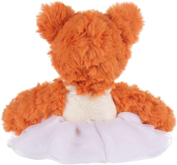 Apricot Lamb Ballet Fox Stuffed Animals for Kids, Soft Cute Plush Toys for Baby Girl and Boy, Fluffy Ballet Fox 6.7 Inches - Image 6