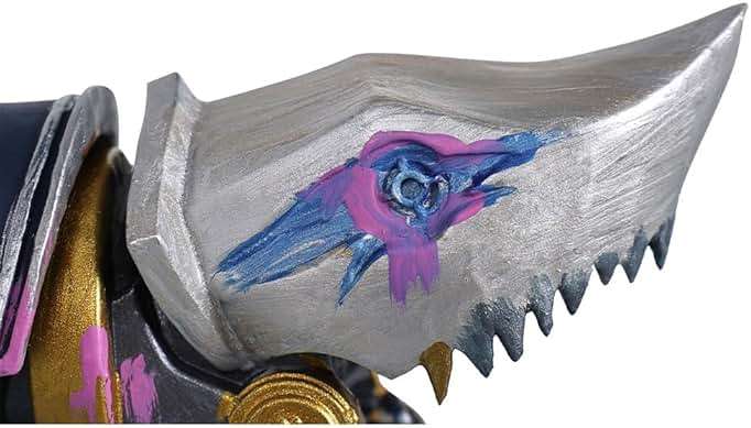 Vasojot Unisex Vi Jinx Powder Cosplay Shark Ornament Prop Jinx Costume Outfits Accessories Adult Halloween for Fans Blue - Image 4