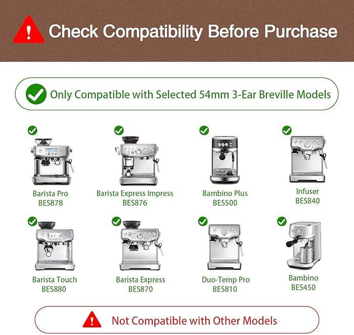 WhaleSiper 54mm Bottomless Portafilter with Puck Screen, Compatible with Breville BES870/880 & Solis etc., 3-Ear Stainless Head - Image 3