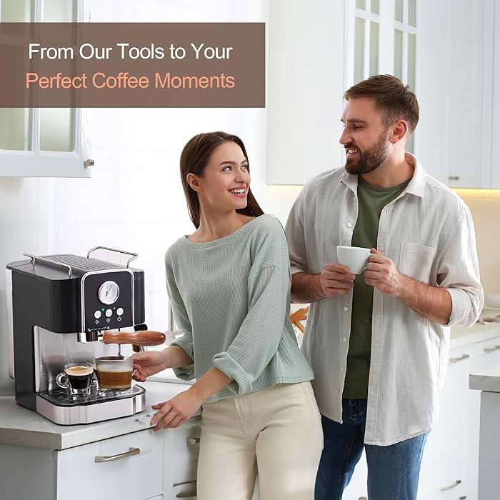 WhaleSiper 54mm Bottomless Portafilter with Puck Screen, Compatible with Breville BES870/880 & Solis etc., 3-Ear Stainless Head - Image 9