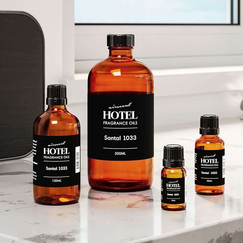 AirScent Santal Diffuser Oil No. 1033 - Santal-33 Inspired Perfume Dupe - Cardomom Sandalwood Iris - Premium Fragrance Oil for Ultrasonic and Waterless Diffusers and Crafting - 30 mL, 1 fl oz - Image 7