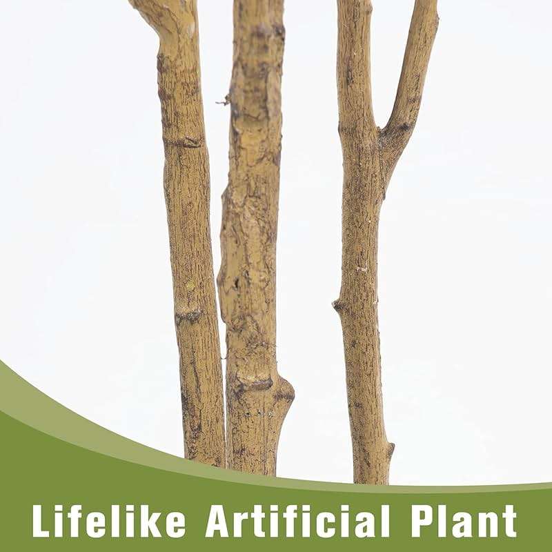 MCTYBB Olive Trees Artificial Indoor,Fake Olive Tree 6FT Tall 1Pack with White Planter, Faux Silk Olive Tree with Natural Wood Trunk and Realistic Leaves Artificial Tree for Home Office Decor - Image 5