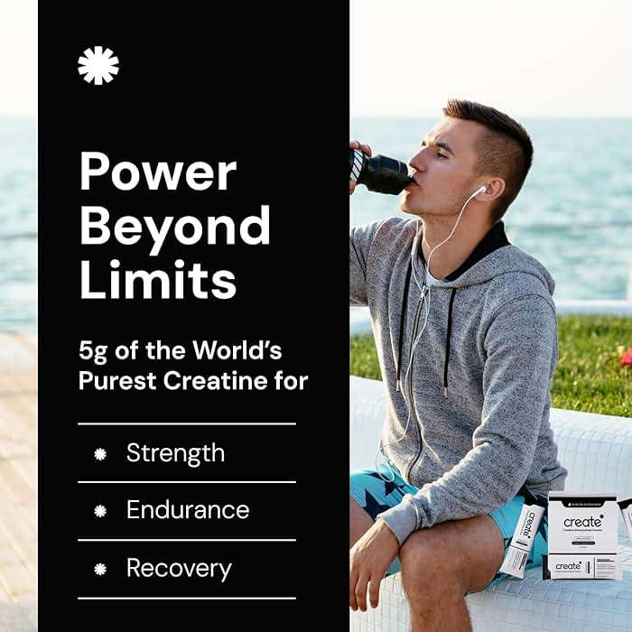 Create Creatine Monohydrate Powder - Creatine Travel Packets, Made with Creapure, 3rd Party Tested & NSF Certified for Sport, 30 Stick Packs, Unflavored - Image 6