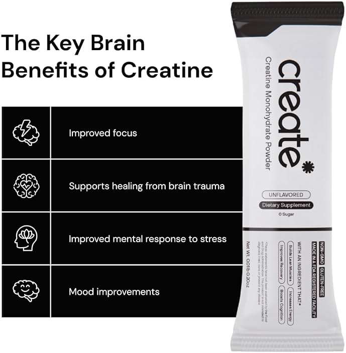 Create Creatine Monohydrate Powder - Creatine Travel Packets, Made with Creapure, 3rd Party Tested & NSF Certified for Sport, 30 Stick Packs, Unflavored - Image 9