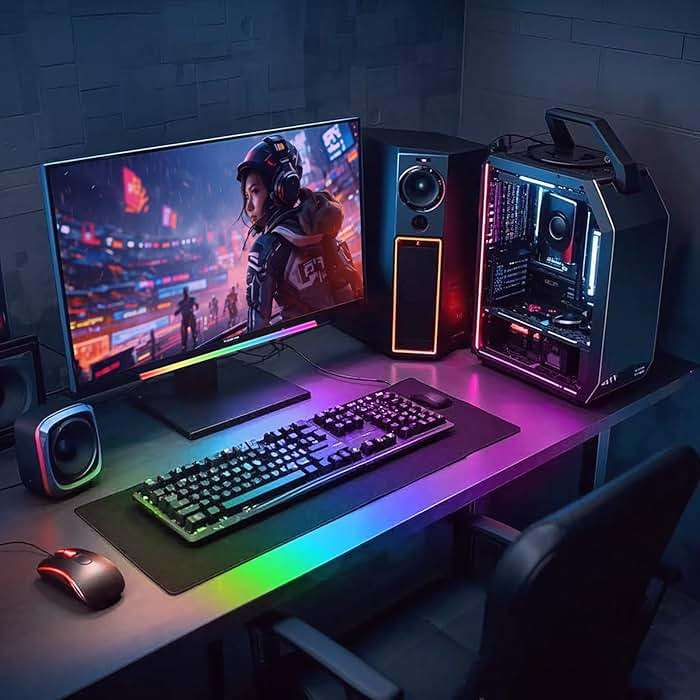 Generic RGB LED Monitor Light Bar, USB Powered, RGB Mode Change Controller, Gaming Atmosphere Light, Under The Table, Computer Accessories, Room, Hand Display - Image 2