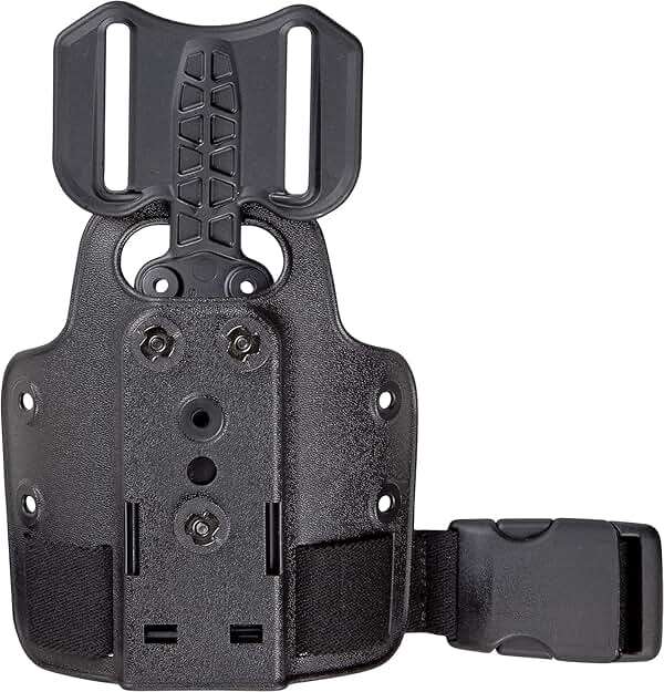 WGLILO Drop Flex Adapter with Single Strap Leg Platform for Gun Holsters, Adjustable Thigh Holster 6004, Drop Leg Panel Attachments Quick Locking, Black - Image 1