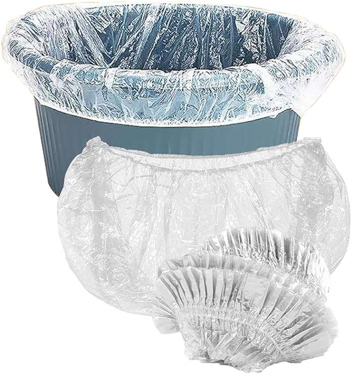 100 PCS Disposable Pedicure Spa Chair Liners – Durable Clear Elastic Foot Bath Bags for Salon Tubs and Foot Massage Treatments - Image 1