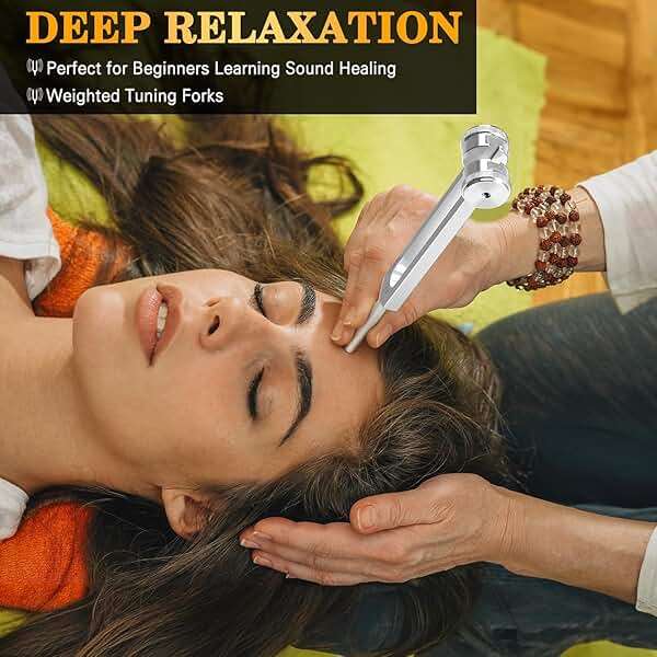 Tuning Forks Set(128Hz,256Hz,512Hz) Medical-Grade Weighted & Unweighted Tuning Fork for Healing Chakra/Sound Therapy/Yoga and Meditation Frequency Healing Devices Good Gift for Women - Image 6