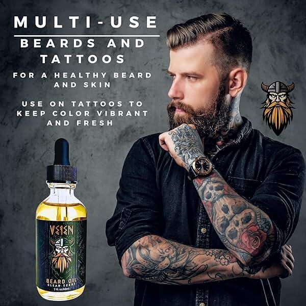 Veien Beard Oil for Men - Clean White Tea Masculine Scent - Softens & Conditions Beard, Moisturizes Dry Skin, Stops Beard Itch & Dandruff - 2oz Non-Greasy Premium Beard Grooming Oil - Image 2