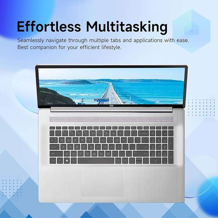 HP Premium 17.3" Touchscreen Laptop, 8-Cores Intel Core i3-N305, 32GB RAM, 128GB eMMC + 1TB SSD, MS Copilot, Office 365 for the Web, Webcam w/Privacy Shutter, Wi-Fi 6, Windows 11, Silver - Image 8