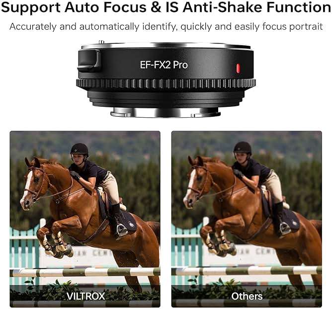 VILTROX EF-FX2 Pro Auto Focus Lens Adapter 0.71x Focal Reducer Speed Booster Adapter Compatible with Canon EF Mount Lens to Fuji X-Mount Camera X-T3 X-T2 X-T20 X-T10 X-T100 X-PRO 2 X-E3 X-A20 - Image 4