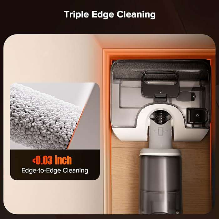 roborock F25 GT Vacuum Mop All in One, Wet Dry Vacuum Cleaner Cordless, 20000Pa Floor Cleaner Machine for Tile Hardwood Wood Vinyl Floor, Edge to Edge Self Cleaning Electric Mop with 180° Lie-Flat - Image 9