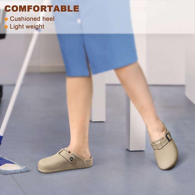 KEMISANT Women Clogs,Comfortable Mules Sandals Slippers Nurse Garden Shoes Unisex for Men Cushioned Support - Image 6