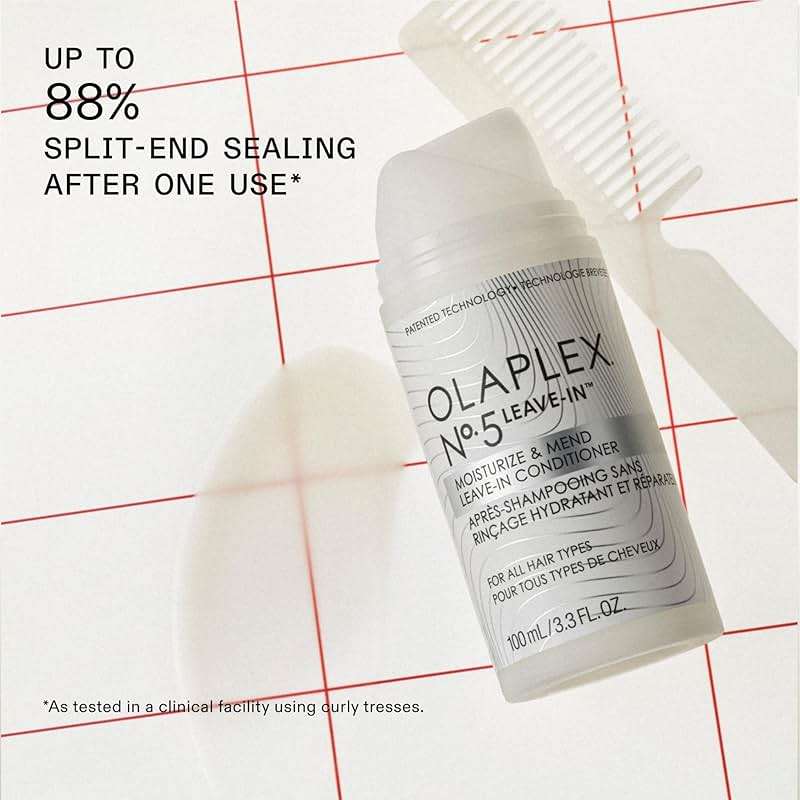Olaplex Nº.5 Leave-In Conditioner: Moisturizes & Mends Split Ends | Reduces Breakage & Repairs, Protects Damaged Hair | For Coily, Curly, Straight, and Wavy, Stocking Stuffers, 100 mL / 3.3 Fl. Oz. - Image 3