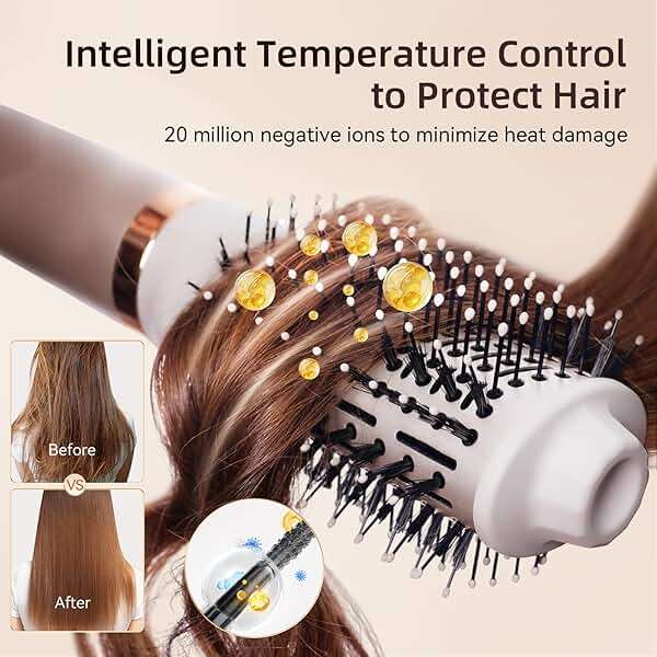 Hupifaz 5 in 1 Hot Air Styler and Blow Dryer Brush, Auto Wrap Airstyler with Diffuser, High Speed 110000 RPM FlexStyle Hair Dryer, Fast Drying Multi Style for Straight, Volumize, Wavy and Curly - Image 2