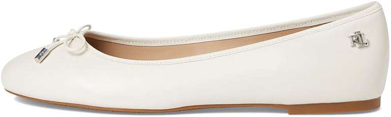 Lauren Ralph Lauren Womens Jayna Nappa Leather Flat - Image 4