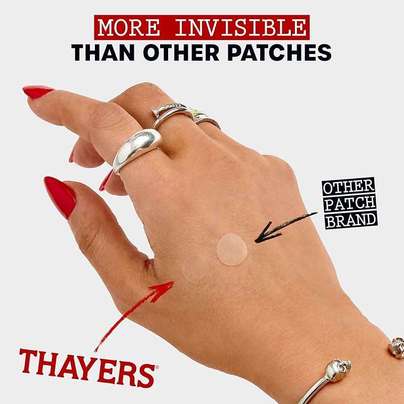 THAYERS Invisible S.O.S Hydrocolloid Acne Pimple Patch, Ultra-Thin Design Instantly Reduces Look of Blemishes, Set of 22 Pimple Patches - Image 6