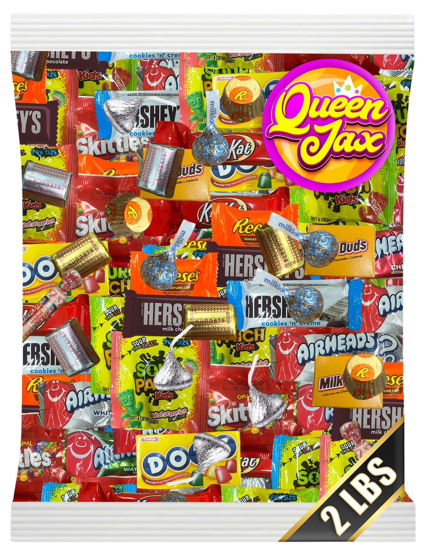 Chocolate and Candy Variety Pack - 2 LB Assorted Chocolate Candy Bulk - Bulk Candy Bag Candy Mix - Candy Bulk Individually Wrapped Candy - Chocolates - Variety Candy Bag - Cold Pack Included - Image 1