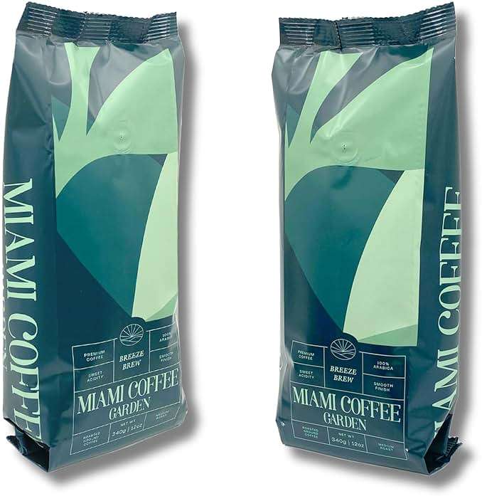 Miami Coffee Garden Breeze Brew, Brazilian Premium Ground Coffee, Rich and Balanced, 100% Arabica, Low Acid, Fitnest Coffee Regions in Brazil, Medium Roast, 12oz - Image 5