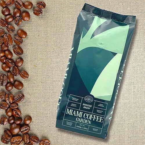 Miami Coffee Garden Breeze Brew, Brazilian Premium Ground Coffee, Rich and Balanced, 100% Arabica, Low Acid, Fitnest Coffee Regions in Brazil, Medium Roast, 12oz - Image 7