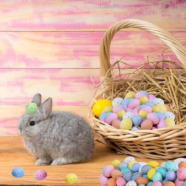 Allaugh Easter Egg Vase Filler: Lightweight Foam Eggs for Quick Spring Decor - Non-Toxic Toddler-Safe Centerpiece - Busy Mom's Easter Brunch & Egg Hunt Table Upgrade - Image 8