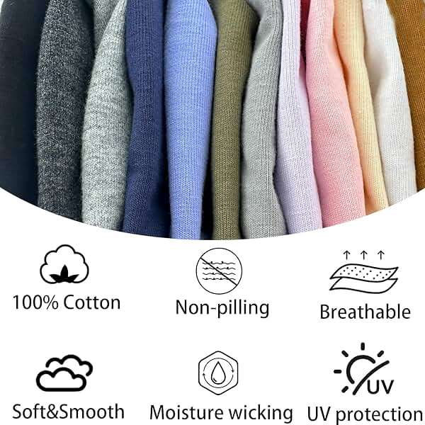 vidsel 100% Cotton Skull Caps for Men Women Breathable Night Cap Sleep Hats Soft Lightweight Running Beanie Helmet Liner - Image 5