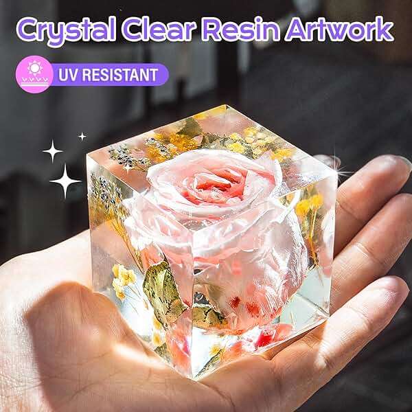 HeyClear 2 Gallon Epoxy Resin Kit with Pumps, Crystal Clear and Hard Upgraded 2 Part Resin and Hardener Resina Epoxica for Casting Coating, Countertop, Table top, Wood, Art DIY Handcraft Jewelry - Image 2