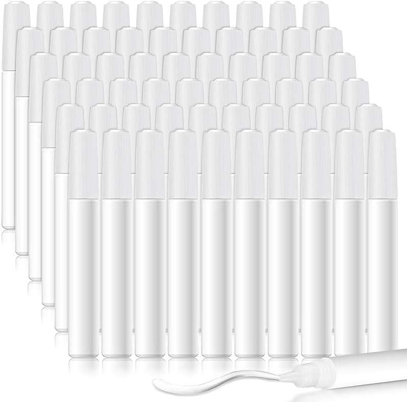 MotiMind 60 Pcs White Tacky Glue Pens Bulk for Crafts Quick Dry Mini Glue Pens for Crafting Mini Tacky Bottles Sticks for End of Year Gifts from Teacher DIY Arts and Crafts Projects (White) - Image 1