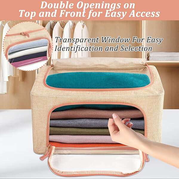 2 Pack 24L Cashmere Sweater Storage Bag with Natural Cedar Ball,Breathable & Washable Cotton Bag,Cashmere Protection Pouch Wool Cotton Sweater Storage Bag for Woolen Cashmere Sweaters,Merino Wool - Image 6