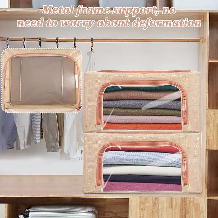 2 Pack 24L Cashmere Sweater Storage Bag with Natural Cedar Ball,Breathable & Washable Cotton Bag,Cashmere Protection Pouch Wool Cotton Sweater Storage Bag for Woolen Cashmere Sweaters,Merino Wool - Image 7