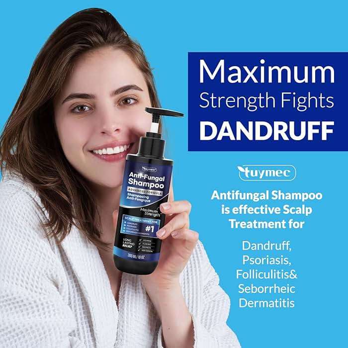 Tuymec Psoriasis Shampoo, Seborrheic Dermatitis Folliculitis Shampoo, Anti-Fungal and Anti-Dandruff for Men and Women 300ML. - Image 5