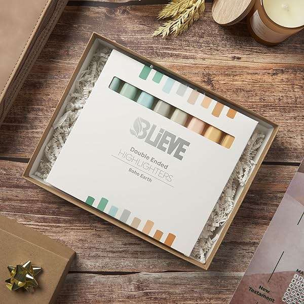 BLIEVE Bible Highlighters No Bleed Through, Pastel Colors, Dual Tip, 8 Pack | Aesthetic Cute Highlighters, Chisel Tip & Fine Point For Bible & Journaling, Back To School Supplies - Image 7