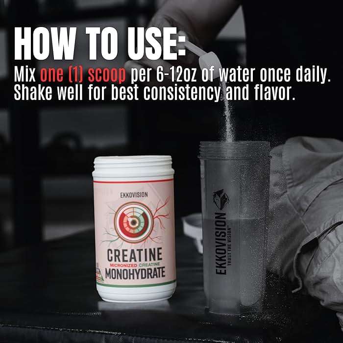 Ekkovision Creatine Monohydrate Powder, Micronized, Unflavored, Pre Workout & Post Workout Supplement for Men and Women, Energy Support, Easy to Mix in Shakes, Smoothies & Beverages, 200 Servings - Image 5