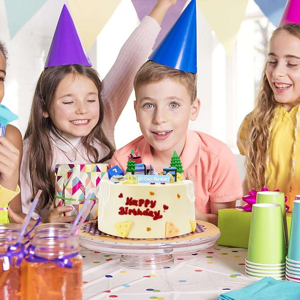 Video Game Cake Toppers - 11 Piece Set for Themed Birthdays - Enhanced Party Decorations - Image 2