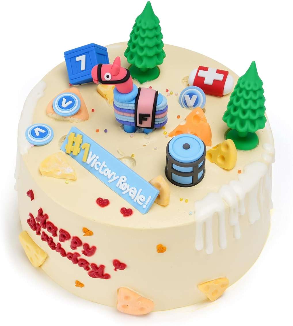 Video Game Cake Toppers - 11 Piece Set for Themed Birthdays - Enhanced Party Decorations - Image 4